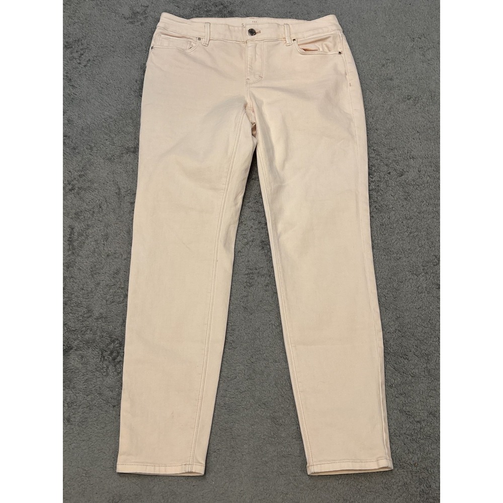 White House Black Market The Skinny Ankle Jeans Pink Blush Womens 4 Mid-Rise